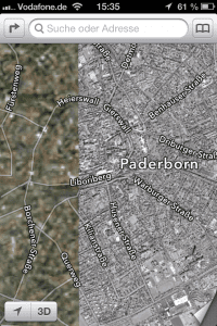 Paderborn, Germany iOS 6 maps